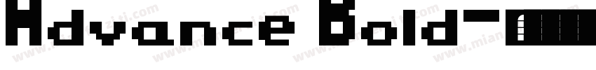 Advance Bold字体转换